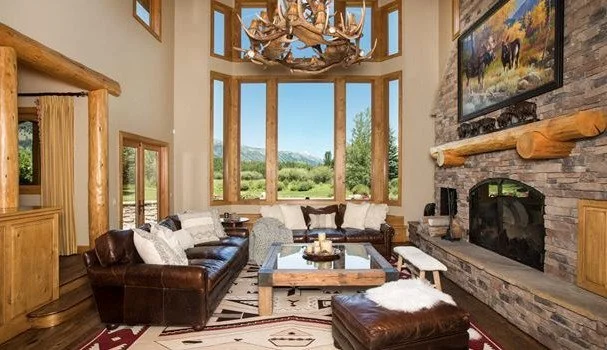 JLB Mountain View Living Room Design by Studio 250