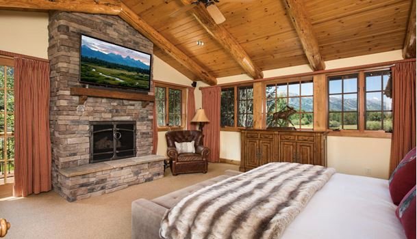 JLB Master bedroom Design by Studio 250 - Wilson, Wyoming