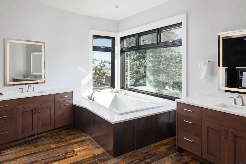 Elegant Bath Clean Design by Studio 250 in Jackson, Wyoming