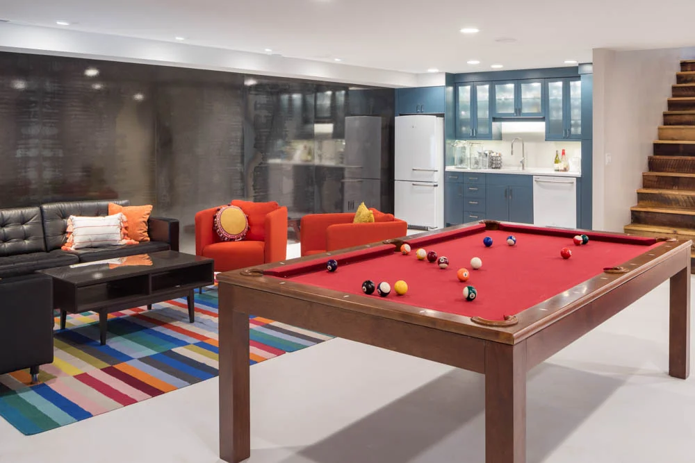 Game room Home Interior Design by Studio 250 in Jackson, Wyoming